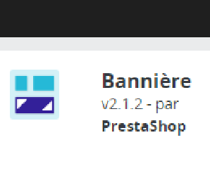 Module bannière de Prestashop