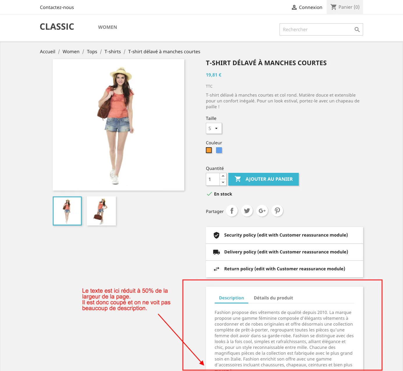 Prestashop thème de base